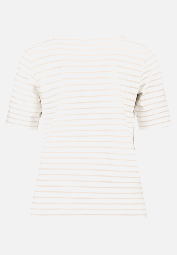 Ringelshirt mit U-Boot-Ausschnitt / Rückseite
