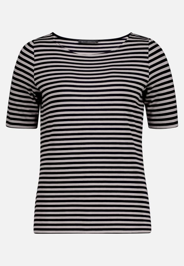 Gestreiftes T-Shirt  mit Rundhalsausschnitt  / Vorderseite