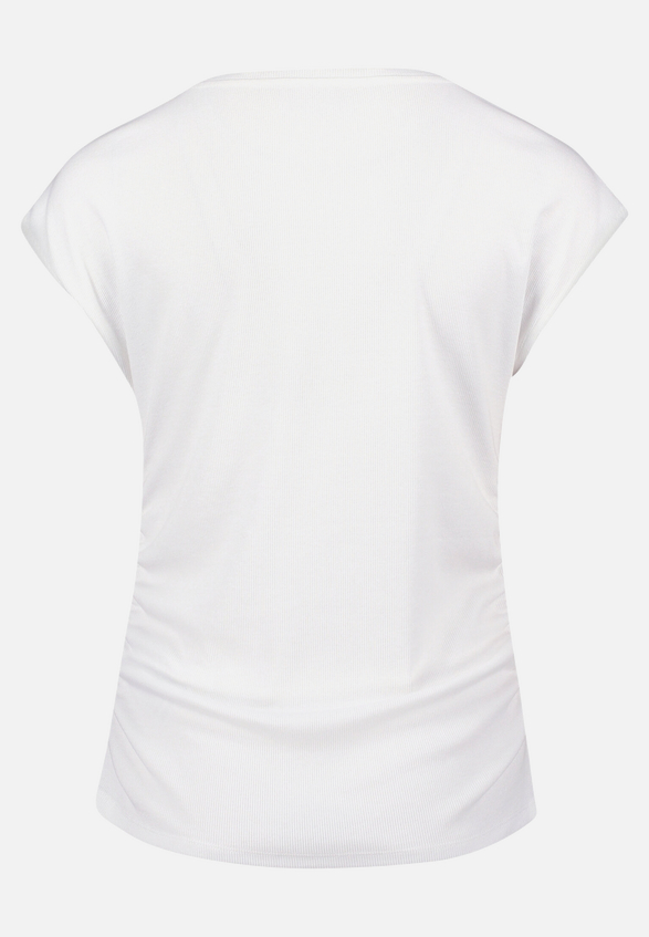 Casual-Shirt mit Rippenstruktur / Rückseite