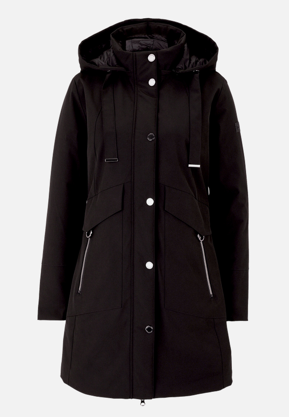 Outdoorjacke mit abnehmbarer Kapuze / Vorderseite