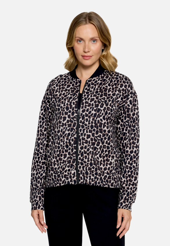 Blouson mit Rundhalsausschnitt / Modellfoto Vorderseite