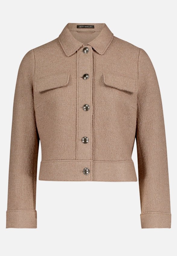 Blazer-Jacke mit aufgesetzten Taschen / Vorderseite