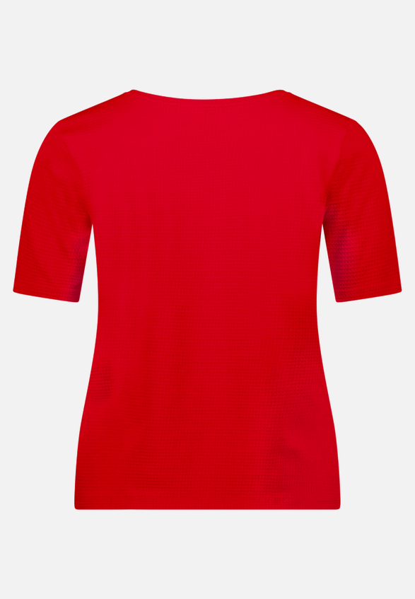 Basic Shirt mit Struktur / Rückseite