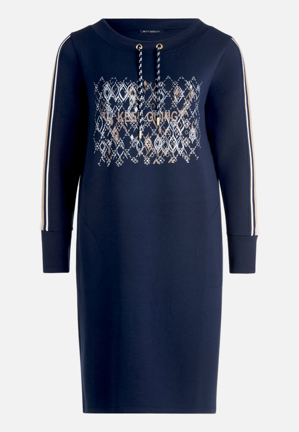 Jerseykleid mit 3/4 Arm / Vorderseite