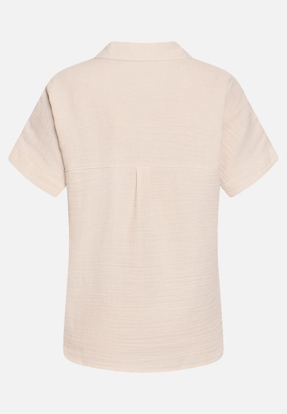 Hemdkragenbluse  mit Knopfleiste  / Rückseite