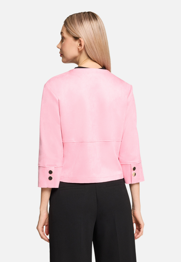 Blazer-Jacke mit aufgesetzten Taschen / Modellfoto Rückseite