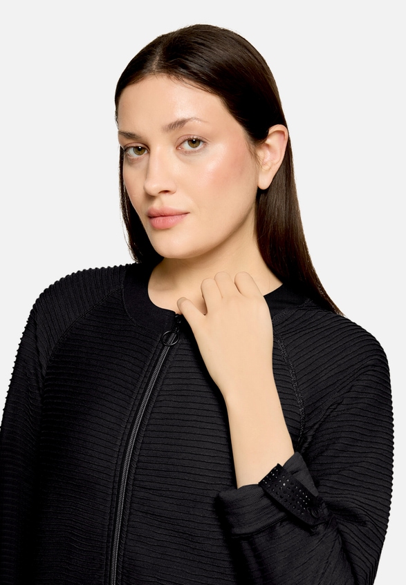 Casual-Jacke mit Rippenstruktur / Detailbild