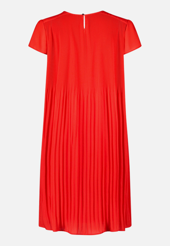Plisseekleid kurzarm / Rückseite