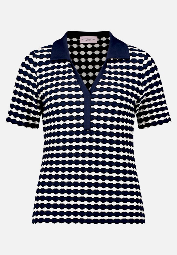 Poloshirt mit Struktur / Vorderseite