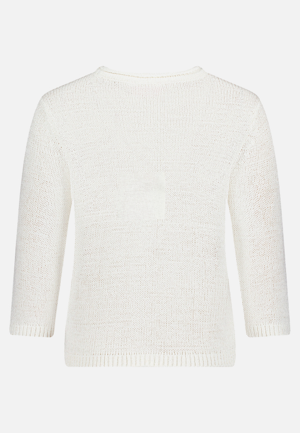 Strickpullover mit 3/4 Arm / Rückseite
