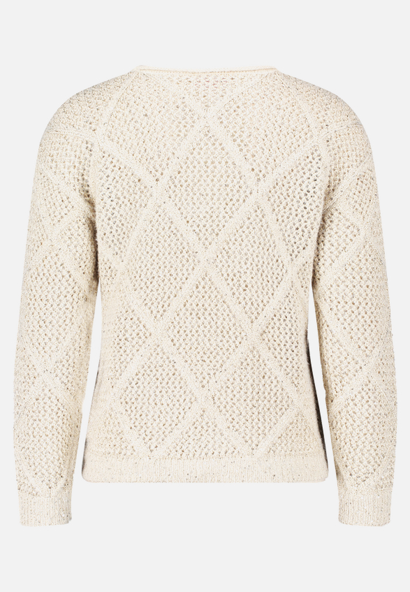 Strickpullover mit Effektgarn / Rückseite