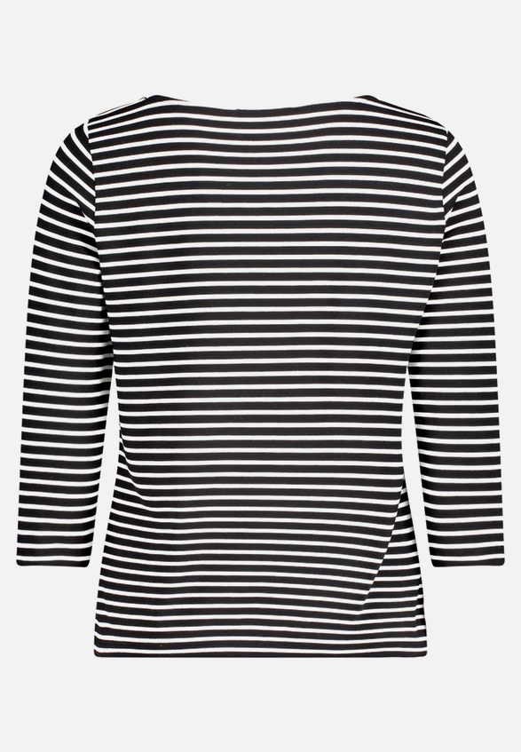 Basic Shirt mit Ringel / Rückseite