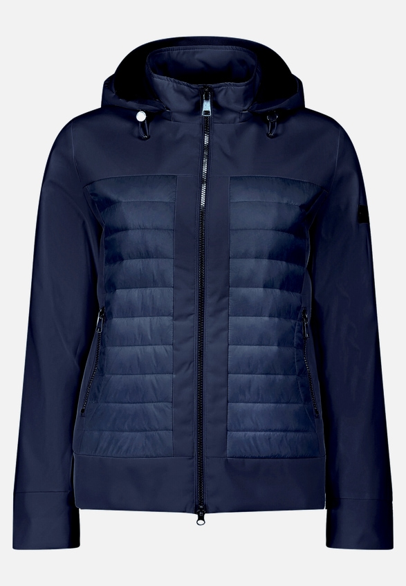 Outdoorjacke mit abnehmbarer Kapuze / Vorderseite