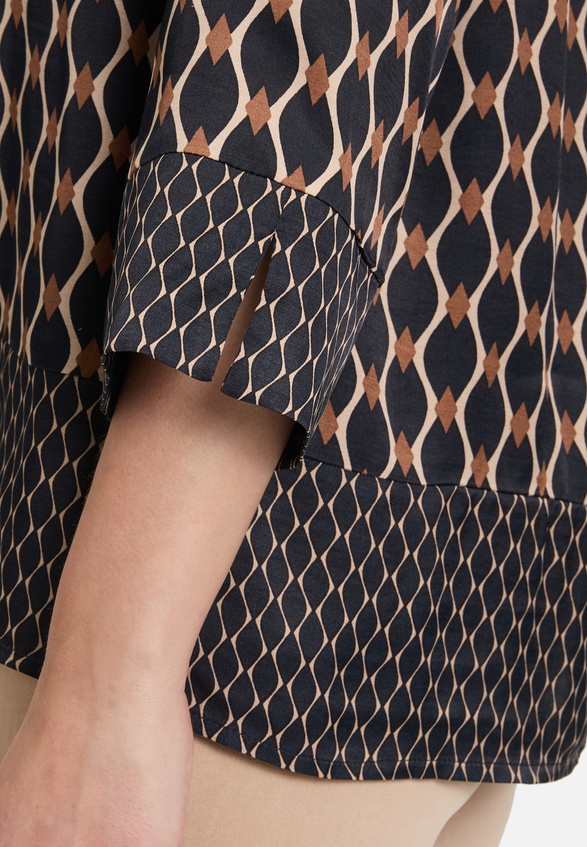 Schlupfbluse mit Print / Detailbild