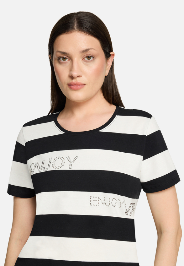 Ringelshirt mit Tunnelzug / Detailbild