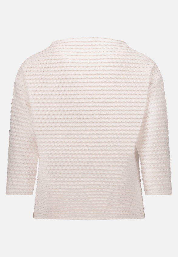 Sweatshirt  3/4 Arm mit Strukturmuster  / Rückseite