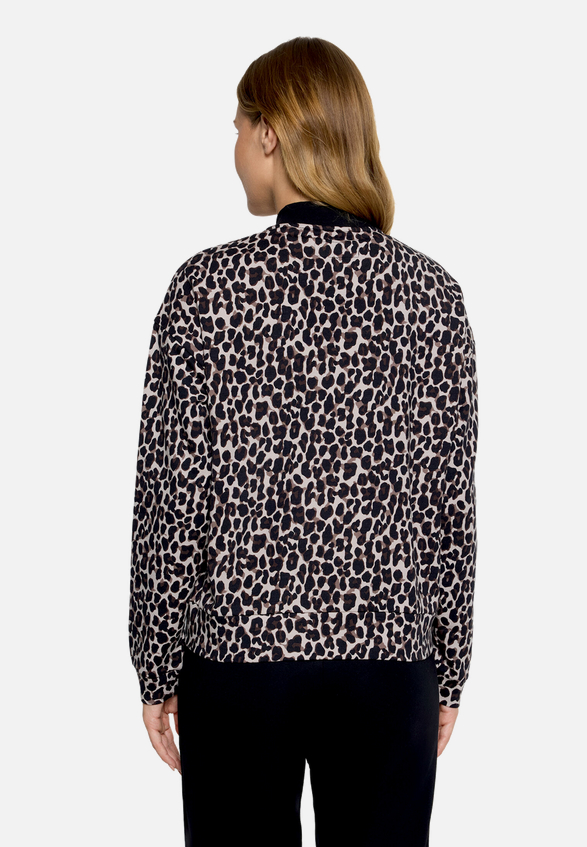 Blouson mit Rundhalsausschnitt / Modellfoto Rückseite