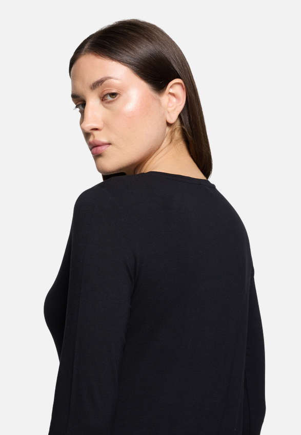 Basic Shirt mit Placement / Detailbild