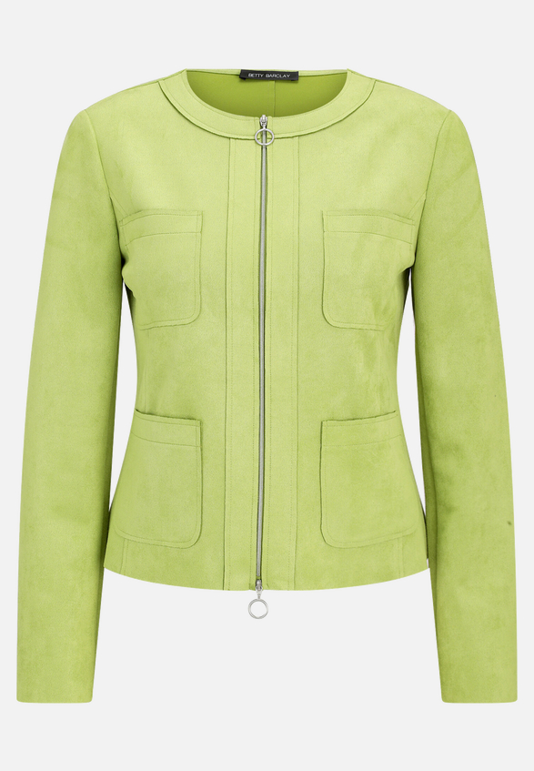 Blazer-Jacke mit Reißverschluss / Vorderseite