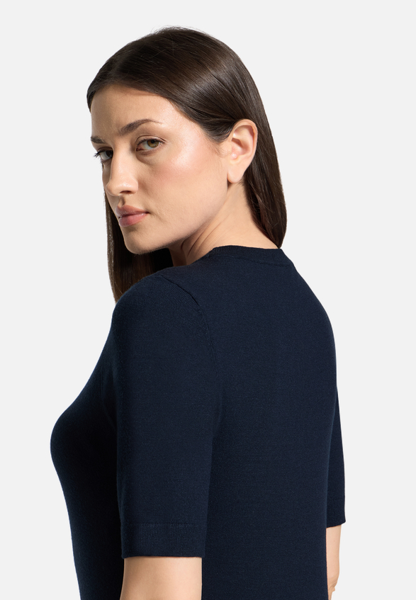 Basic-Pullover kurzarm / Detailbild