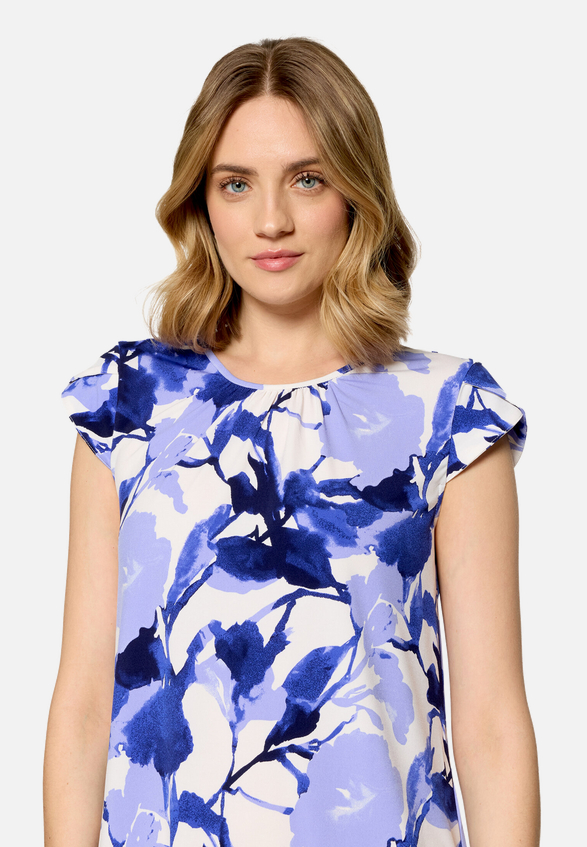 Rundhals-Shirt mit Raffung / Detailbild