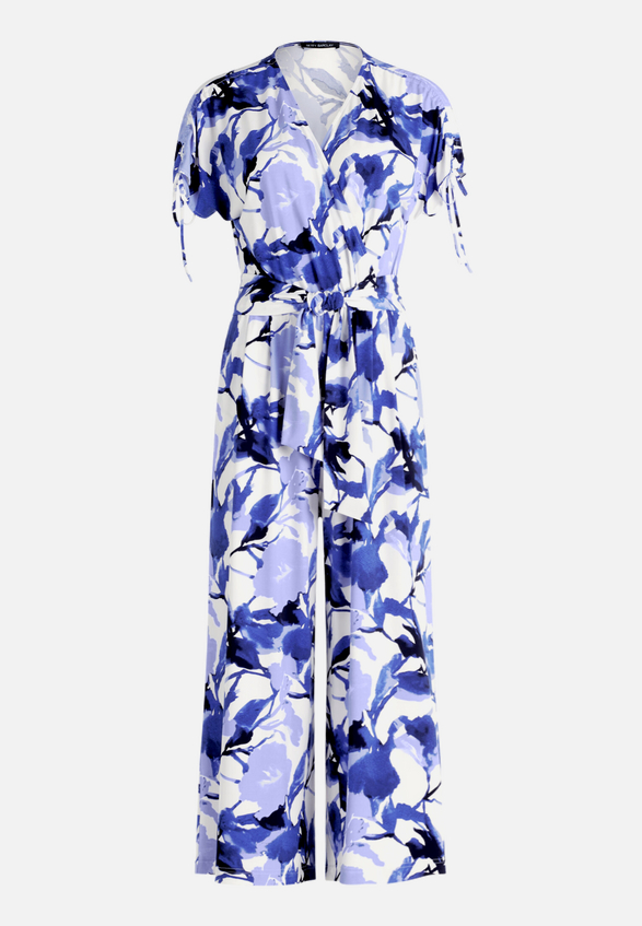 Festlicher Jumpsuit mit Blumenmuster / Vorderseite
