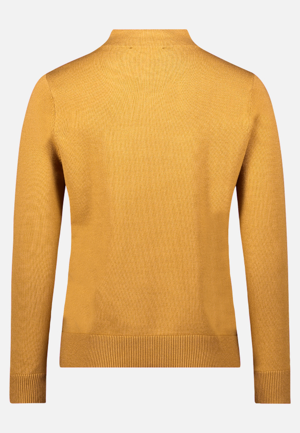 Basic-Strickpullover mit Stehkragen / Rückseite