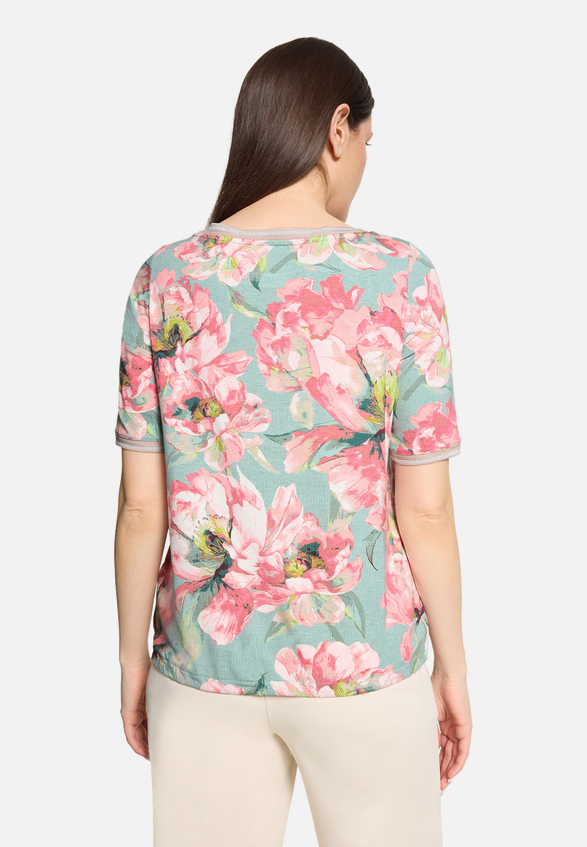 Casual-Shirt mit Tunnelzug / Modellfoto Rückseite