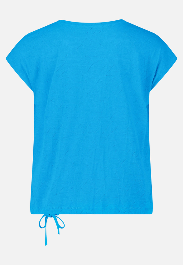 Strukturshirt mit Tunnelzug / Rückseite