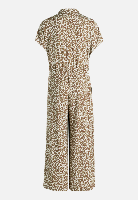 Jumpsuit mit Leo-Print / Rückseite