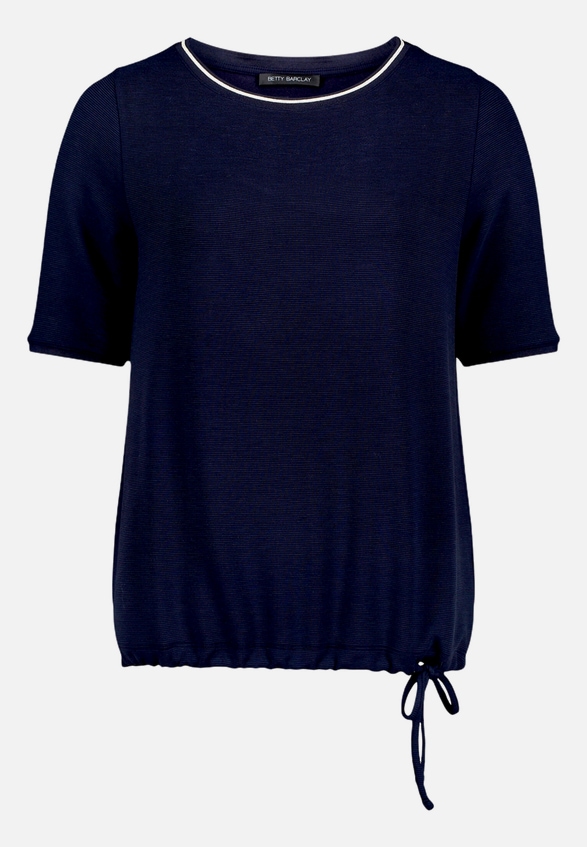 T-Shirt  unifarben mit Tunnelzug  / Vorderseite