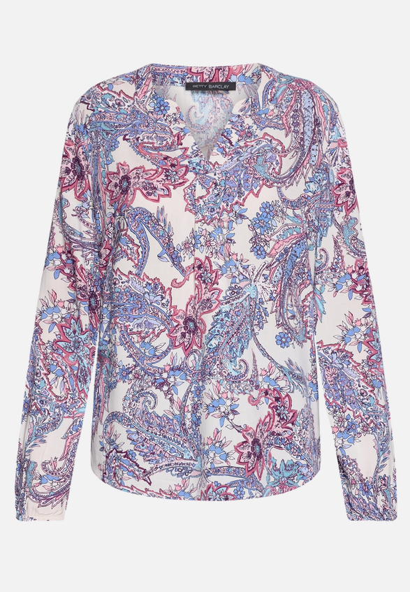 Schlupfbluse  mit Print / Vorderseite