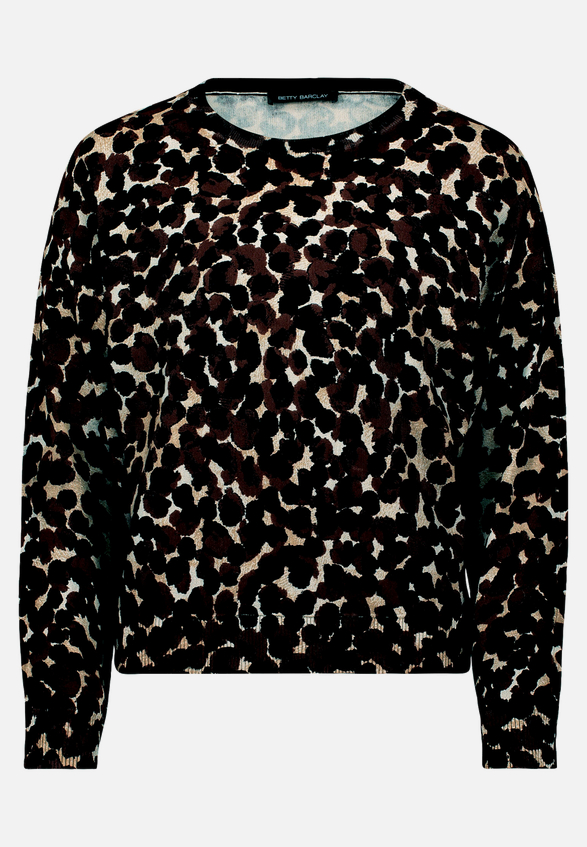 Feinstrickpullover mit Fledermausärmeln / Vorderseite