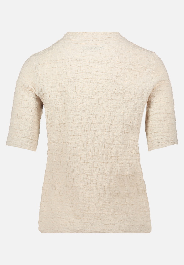 Strukturshirt mit Stehkragen / Rückseite