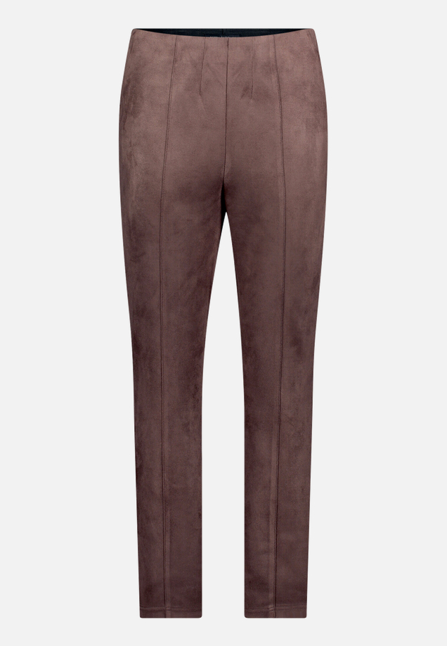 Kunstlederhose aus Velour / Vorderseite