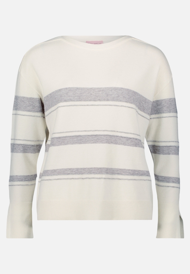 Feinstrickpullover mit Lurexfaden / Vorderseite