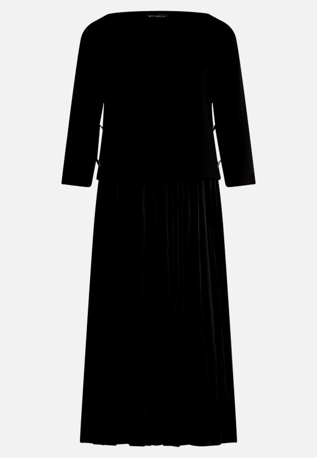 Jerseykleid mit Plissee / Vorderseite