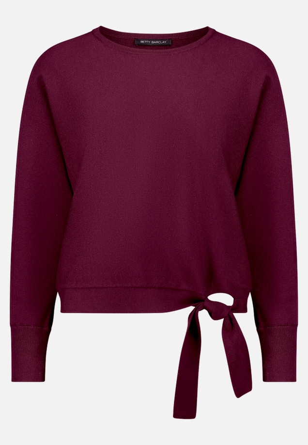 Feinstrickpullover mit Fledermausärmeln / Vorderseite