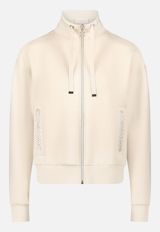 Shirtjacke mit Rippenstruktur / Vorderseite