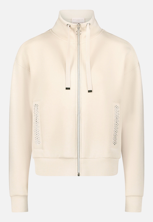 Shirtjacke mit Rippenstruktur / Vorderseite