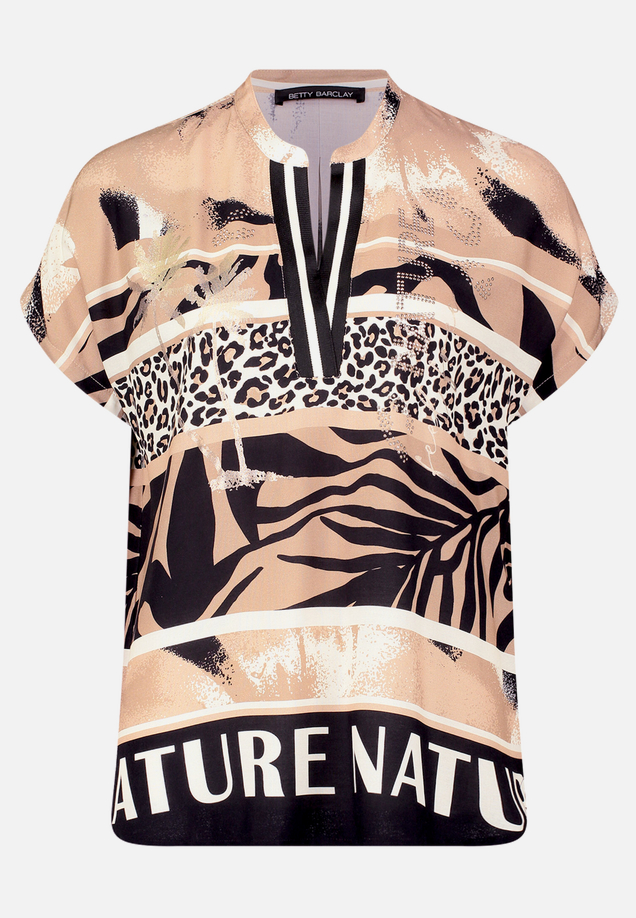 Longbluse mit Stehkragen / Vorderseite