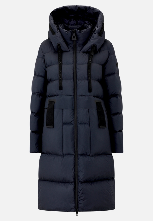 Daunen-Steppjacke mit Kapuze / Vorderseite