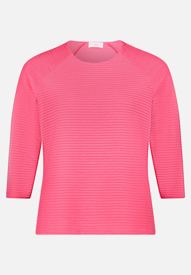 Casual-Shirt mit Rippenstruktur / Vorderseite