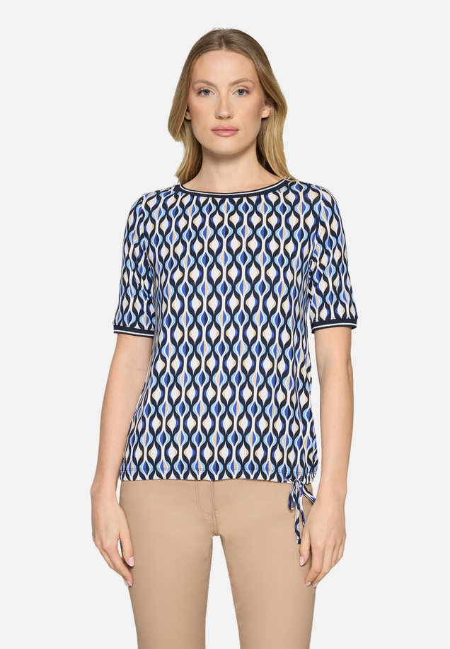 Casual-Shirt mit Tunnelzug / Modellfoto Vorderseite