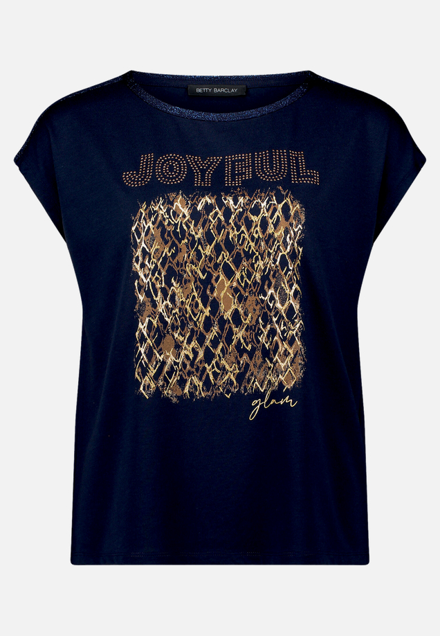 Blusenshirt mit U-Boot-Ausschnitt / Vorderseite