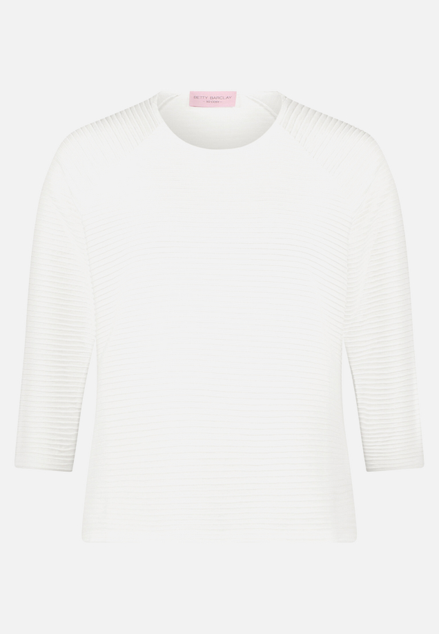 Casual-Shirt mit Rippenstruktur / Vorderseite