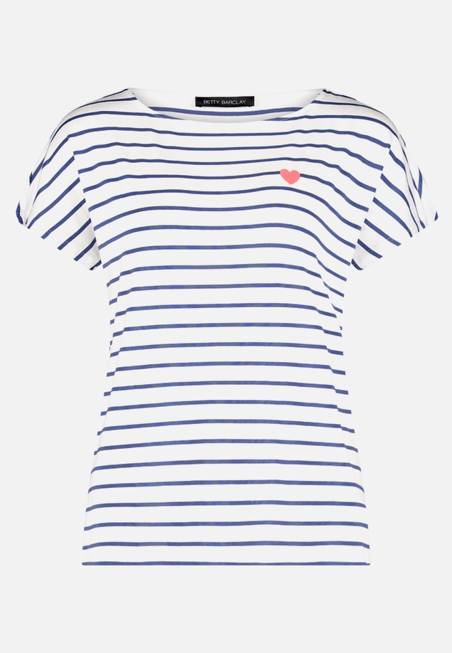Casual-Shirt mit U-Boot-Ausschnitt / Vorderseite