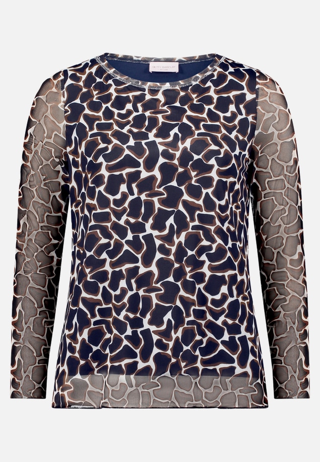 Langarm-Shirt mit Animalprint / Vorderseite