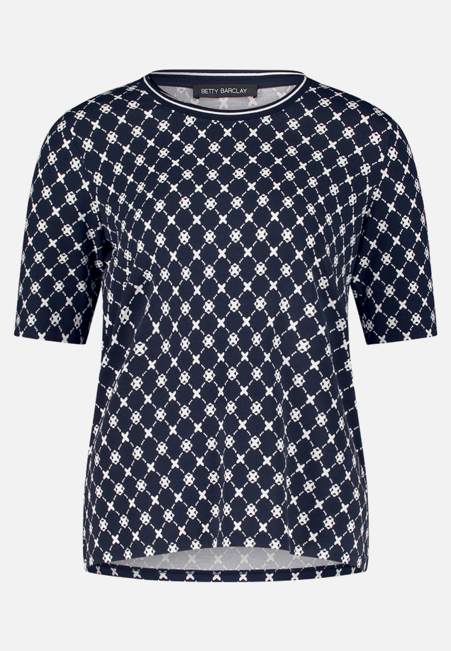 Basic Shirt mit Rippbündchen / Vorderseite