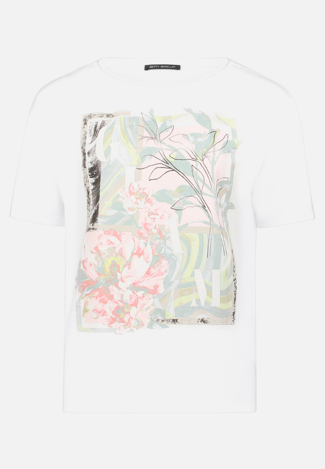 Printshirt mit Rippbündchen / Vorderseite